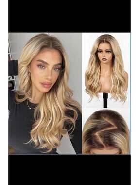 HAIRCUBE 13x6 HD Lace Front Wig Ombre Blonde 22 Inch - New in Box